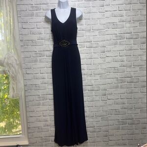 B N B Navy Blue Sleeveless Wide Leg Jumpsuit NWT Extra Large